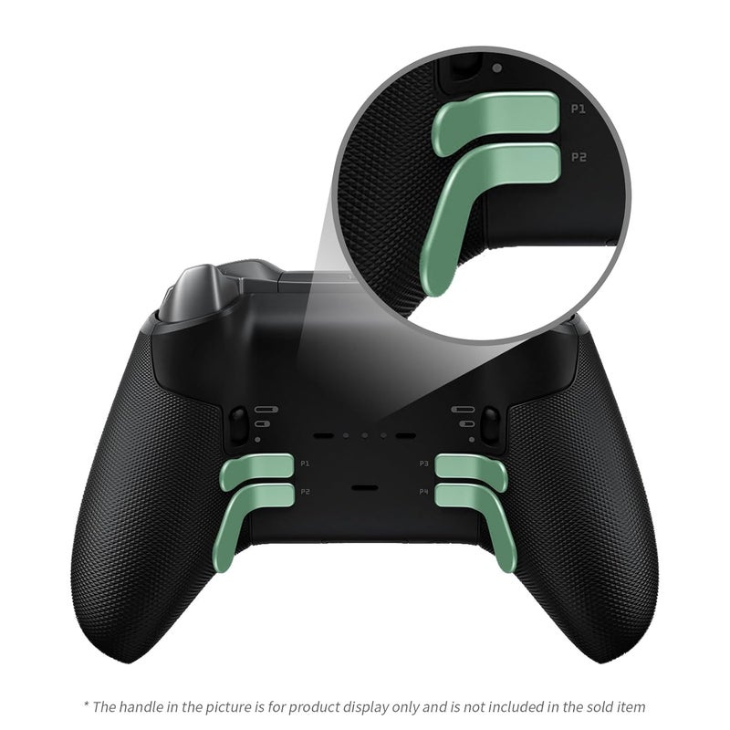 KD.FLY 13-in-1 Metal Thumbsticks Replacement Kits for Xbox Elite Series 2, Xbox Elite 2 Controller Accessories, Includes Magnetic Joysticks, Paddles, Silicone Caps, Storage Bag, Macaron Green - Image 3